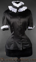 Victorian Gothic Short Sleeved Maid Blouse