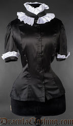 Victorian Gothic Short Sleeved Maid Blouse