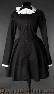 Victorian Ruffle Collar Shirtdress