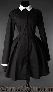 Victorian Ruffle Collar Shirtdress