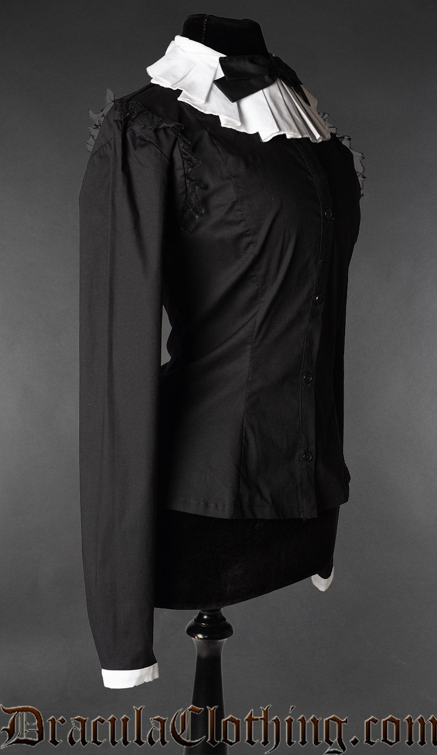 Victorian Ruffle Collar Blouse