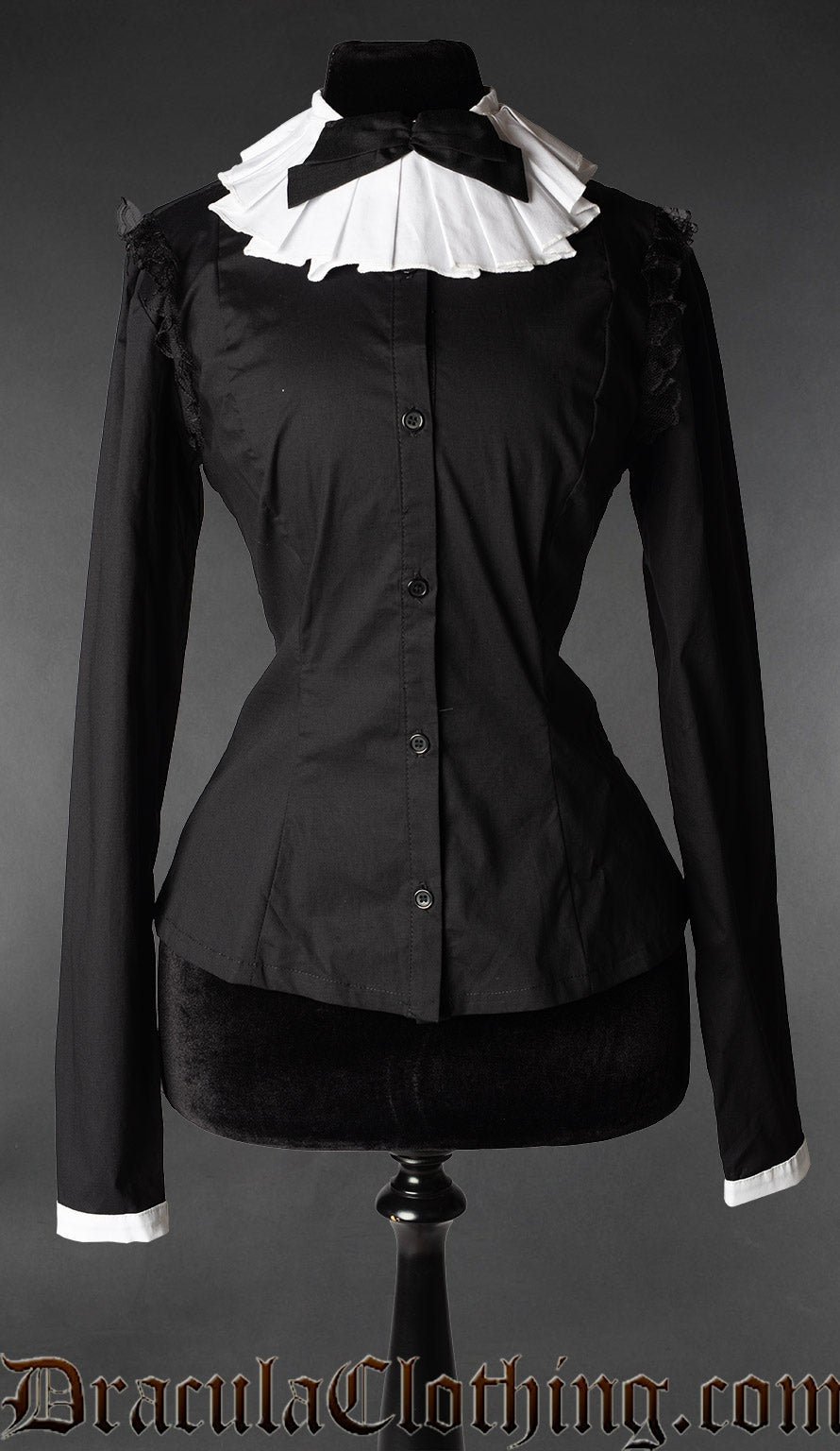 Victorian Ruffle Collar Blouse – DraculaClothing