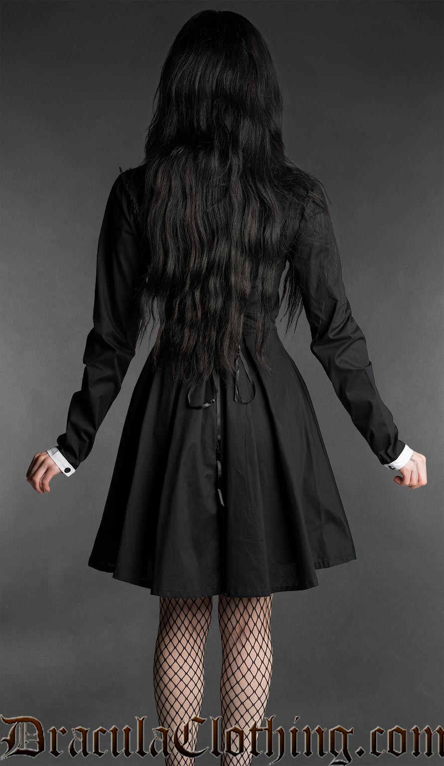 Victorian Ruffle Collar Shirtdress