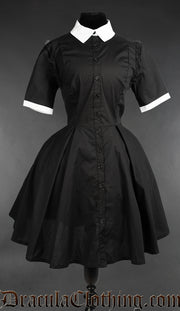 Victorian Ruffle Collar Shirtdress