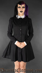 Victorian Ruffle Collar Shirtdress