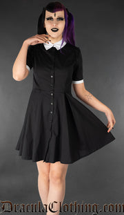 Victorian Ruffle Collar Shirtdress