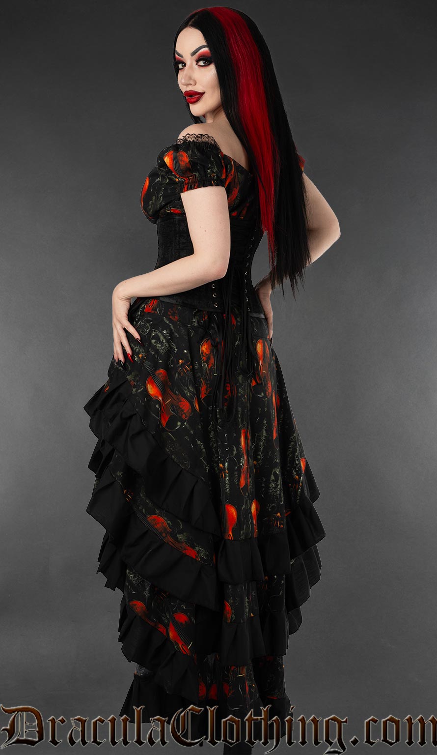 Violins Gothabilly Dress