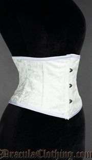 White Brocade Waist Cincher