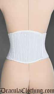 White Cotton Laceless Corset