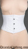 White Cotton Laceless Corset