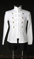 White Cotton Naval Shirt