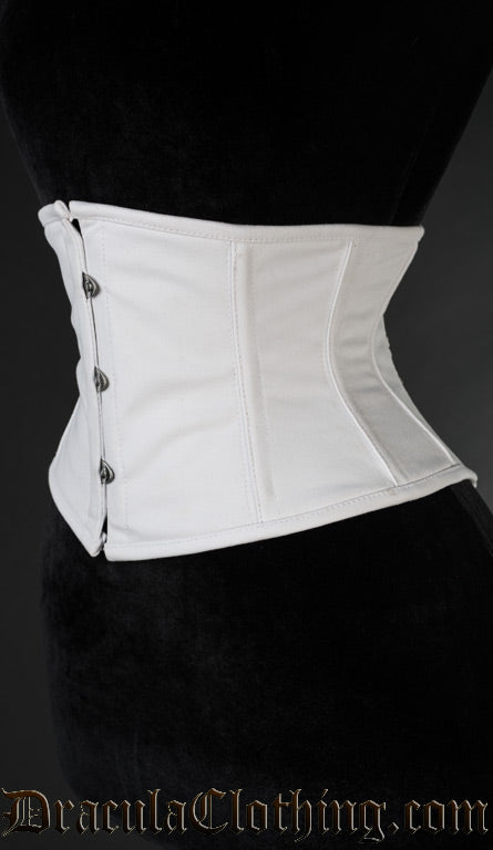 White Cotton Waist Cincher