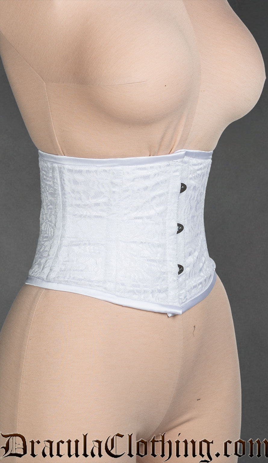 White Lace Laceless Corset