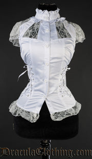 White Laced Blouse