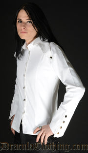 White Long Lapel Shirt