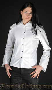 White Long Lapel Shirt