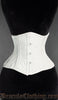 White PVC Double Boned Waist Cincher