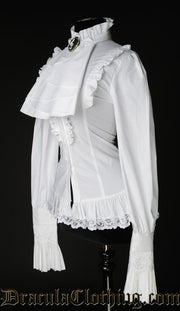 Blusa blanca con volantes 