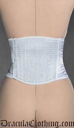 White Satin Laceless Corset