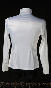 White Satin Naval Shirt