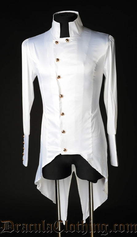 White Satin Regal Shirt