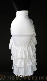 White Satin Three Layer Skirt