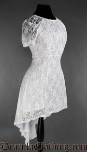 White Sweet Lace Dress