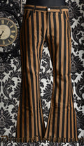Wide Steampunk Striped Pants