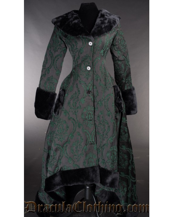 Green Pocket Winter Coat