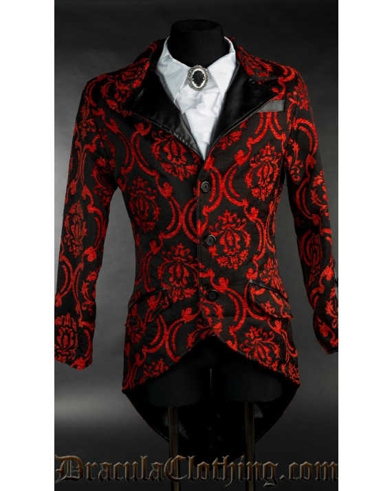 Red Brocade Tailcoat