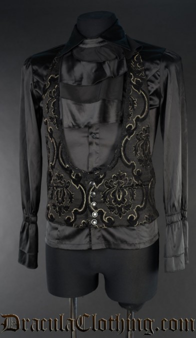 Black Jacquard Waistcoat