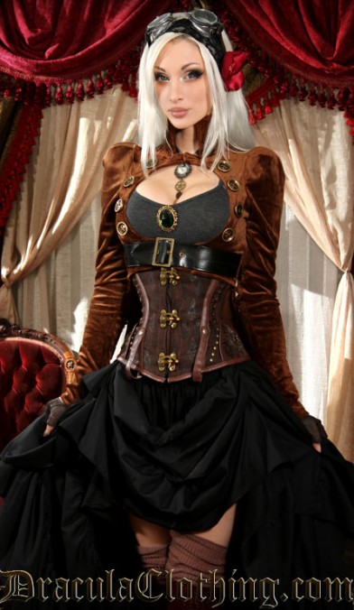 Brown Openbust Tailcoat