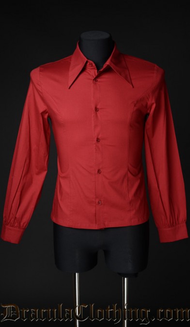 Red Cotton Marquis Shirt