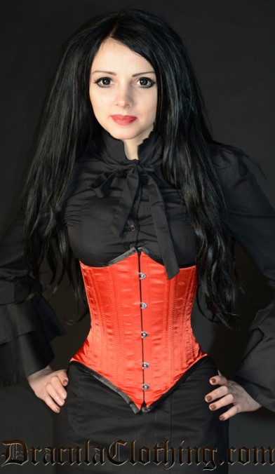 Red Dramatic Points Underbust Corset