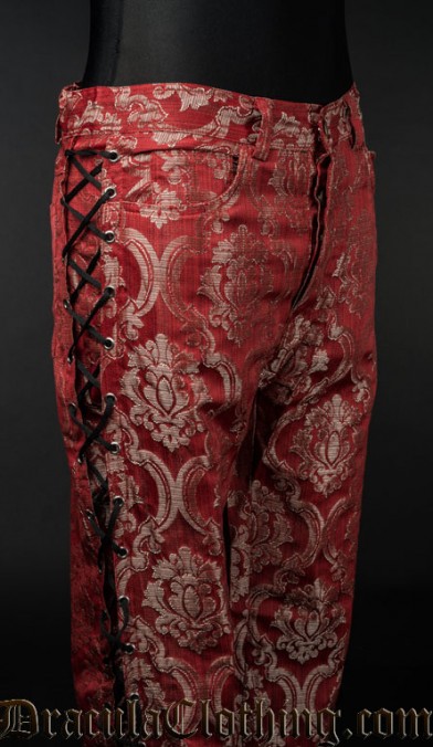 Red Royal Laced Pants