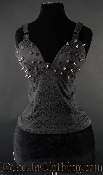 Brocade Spiked Blouse