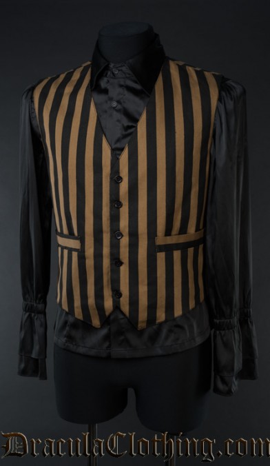 Steampunk Striped Vest