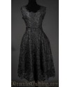 Black Art Deco Dress