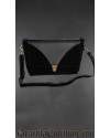 Black Velvet Shoulder Bag