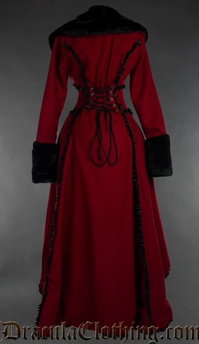 Red Wool Evil Queen Coat
