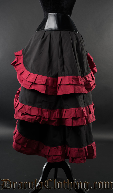 Black and Red Vex Skirt